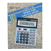 Калькулятор настольный, 16-разрядный, SDC-1216, двойное питание