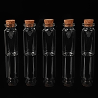 Баночки для хранения бисера d2,2*5см (наб 5шт цена за наб) стекло/пробка АУ