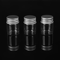 Баночки для хранения бисера d3*4см (наб 3шт цена за наб) стекло/алюм АУ