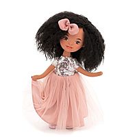Кукла мягкая Tina в розовом платье с пайетками 32 см