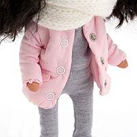 Кукла мягкая Tina в розовой куртке 32 см Европейская зима