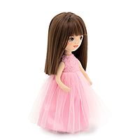 Кукла мягкая Sophie в розовом платье с розочками 32 см