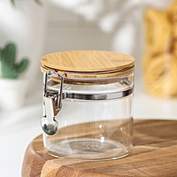 Банка для сыпучих продуктов с бугельным замком «Эко», 500 мл, 10×10,3 см