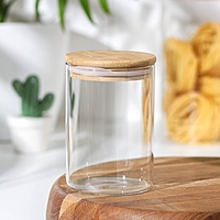 Банка для сыпучих продуктов «Эко», 550 мл, 8,5×12,5 см