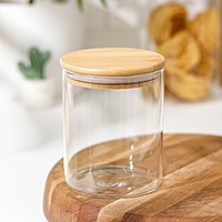 Банка для сыпучих продуктов «Эко», 700 мл, 10×12,5 см