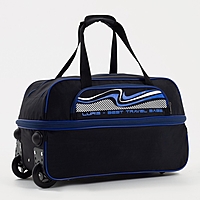 Сумка дор на колесах 148, 56*29*30/40, отд на молн, с увел, н/карм, черный