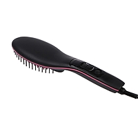 Расческа LuazON LR-02, электрическая, 50Вт, дисплей, регулировка t, 220 В, розовая