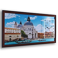 Часы-картина настенные "Венеция", микс 50х100 см