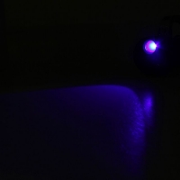 Фонарик светодиодный Finder Zoom с ручкой, 3 режима, 3 сменных цвета, чёрный