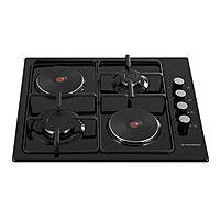 Варочная поверхность MAUNFELD EEHE.64.5EB/KG, комбинированная, 4 конфорки, чёрная