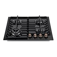 Варочная поверхность MAUNFELD EGHG.64.63CB.R/G, газовая, 4 конфорки, чёрная