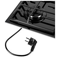 Варочная поверхность MAUNFELD EGHG.64.63CB.R/G, газовая, 4 конфорки, чёрная