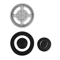 Варочная поверхность MAUNFELD EGHG.64.63CB.R/G, газовая, 4 конфорки, чёрная