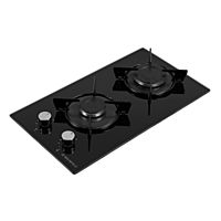 Варочная поверхность MAUNFELD EGHG.32.1EB/G, газовая, 2 конфорки, чёрная