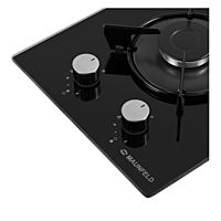 Варочная поверхность MAUNFELD EGHG.32.1EB/G, газовая, 2 конфорки, чёрная