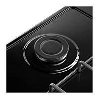 Варочная поверхность MAUNFELD EGHE.43.3STS-EB, газовая, 3 конфорки, чёрная