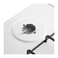 Варочная поверхность MAUNFELD EGHE.43.3STS-EW, газовая, 3 конфорки, белая