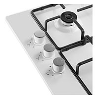 Варочная поверхность MAUNFELD EGHE.43.3STS-EW, газовая, 3 конфорки, белая