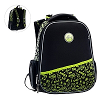 Рюкзак каркасный Hatber Ergonomic Classic, 37 х 29 х 17 см, "Без риска", чёрный/жёлтый