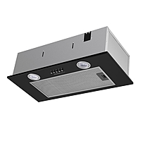 Вытяжка HOMSair CAMELIA POWER 60, встраиваемая, 850 м3/ч, 3 скорости, 60 см, чёрная