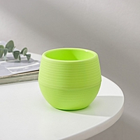 Горшок для цветов 125мл d8см h6,5см "Япония", цвет фисташковый