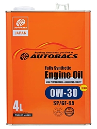 Масло Autobacs Fully Synthetic 0W-30 SP GF-6A 4 л A00032234
