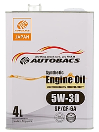 Масло моторное Autobacs Synthetic 5W-30 SP GF-6A 4 л синт.
