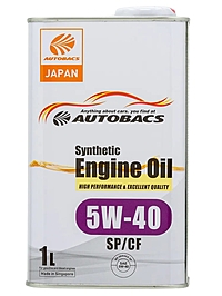 Масло моторное Autobacs Synthetic 5W-40 SP/CF 1 л A00032431