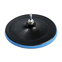 Насадка с липучкой для дрели и УШМ ТУНДРА, М14, с адаптером, 180 мм