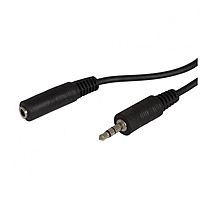 Кабель-удлинитель аудио Buro CAB025-0.5M, Jack 3.5 (m), Jack 3.5 (f), 0.5 м, прозрачный