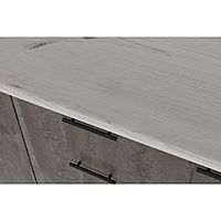 Кухня трёхуровневая под потолок «Сиена люкс», со столешницей, 3000×600 мм, цвет белый/сосна/дуб грей/бетон тёмный