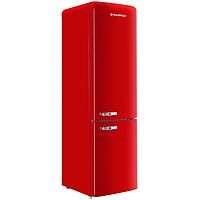 Холодильник MAUNFELD MFF186NFRR, двухкамерный, класс А+, 252 л, Full No Frost, красный