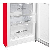 Холодильник MAUNFELD MFF186NFRR, двухкамерный, класс А+, 252 л, Full No Frost, красный