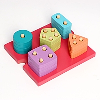 Детская развивающая пирамидка 16х14х6 см