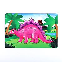 Пазл Динозавр Ксю деревянный 15 элементов