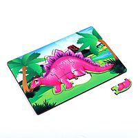 Пазл Динозавр Ксю деревянный 15 элементов