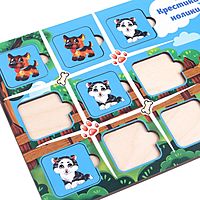 Рамка-вкладыш «Крестики-нолики» «Котики и собачки»