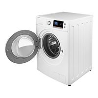 Стиральная машина MAUNFELD MFWM148WH, класс А+++, 1400 об/мин, до 8 кг, бело-чёрная