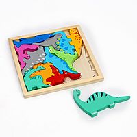 Пазл развивающий Динозавры в рамке 16,6х16,6х1,2 см