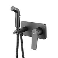 Смеситель гигиенический душ Lemark Bronx LM3720BL черный