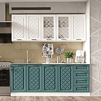 Кухня Агава 2000х600 акация белая/моренга