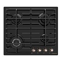 Варочная поверхность MAUNFELD EGHE.64.63CB.R/G, газовая, 4 конфорки, чёрная