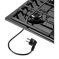 Варочная поверхность MAUNFELD EGHE.64.63CB.R/G, газовая, 4 конфорки, чёрная