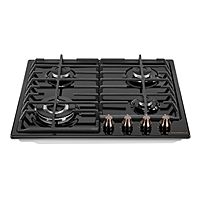 Варочная поверхность MAUNFELD EGHE.64.63CB.R/G, газовая, 4 конфорки, чёрная