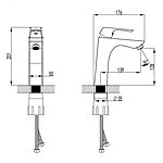 Смеситель для раковины Lemark Unit LM4537C монолитный хром