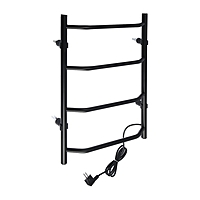 Полотенцесушитель электрический ТЕРА "Виктория", 400х600 мм, углеродистая сталь, черный