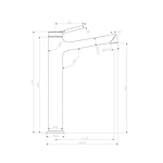 Смеситель для раковины Lemark Minima LM3809C монолитный хром