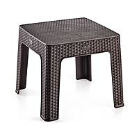 Кофейный столик "Ротанг" 44 х 44 х 41 см, темно-коричнеый