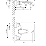 Смеситель для ванны Lemark Linara LM0414C хром