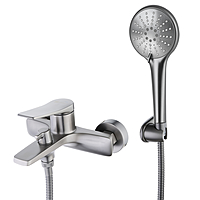 Смеситель для ванны Lemark Bronx LM3714GM хром